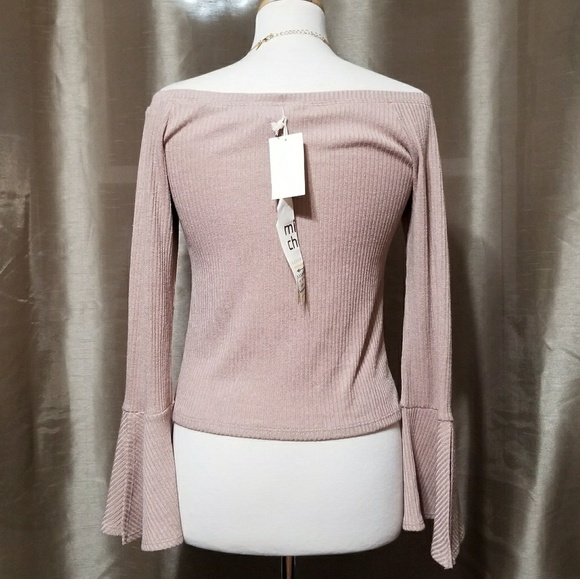 Mimi Chica Women's Off Shoulder Top - Picture 2 of 4